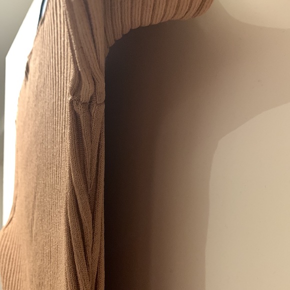 Anine Bing Tan Rib Knit Midi dress - Picture 15 of 16